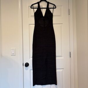 Torn by Ronny Kobo Black Backless Dress